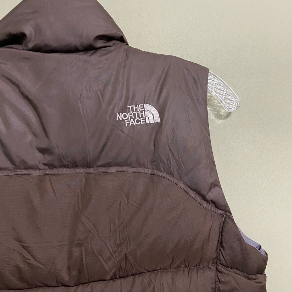 The North Face 700 Nuptse Brown Puffer Vest - Picture 6 of 10